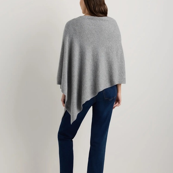 NWT Quince Women's Mongolian Cashmere Nursing Shawl Heather Grey One Size - Picture 12 of 13